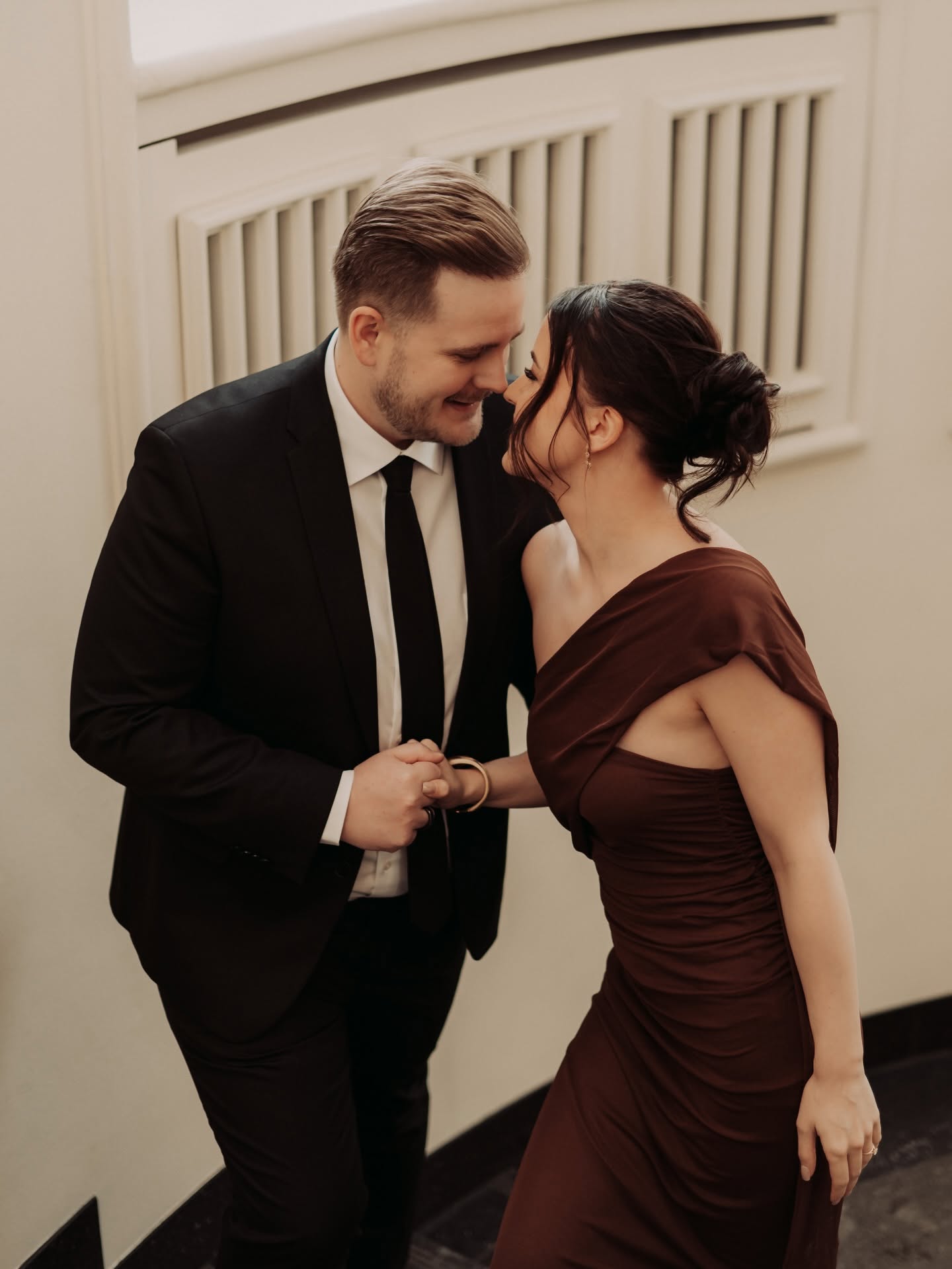 Katrin and Andreas laughing together